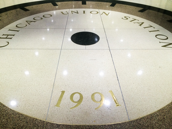 Union Station is set to receive another upgrade, but here is a marker from a 1991 concourse renovation.